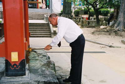 Terry at the Purification Well