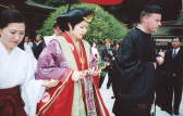 Miwako and Matthew after Shinto Ceremony