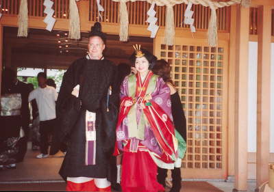 Miwako and Matthew in Traditional Dress